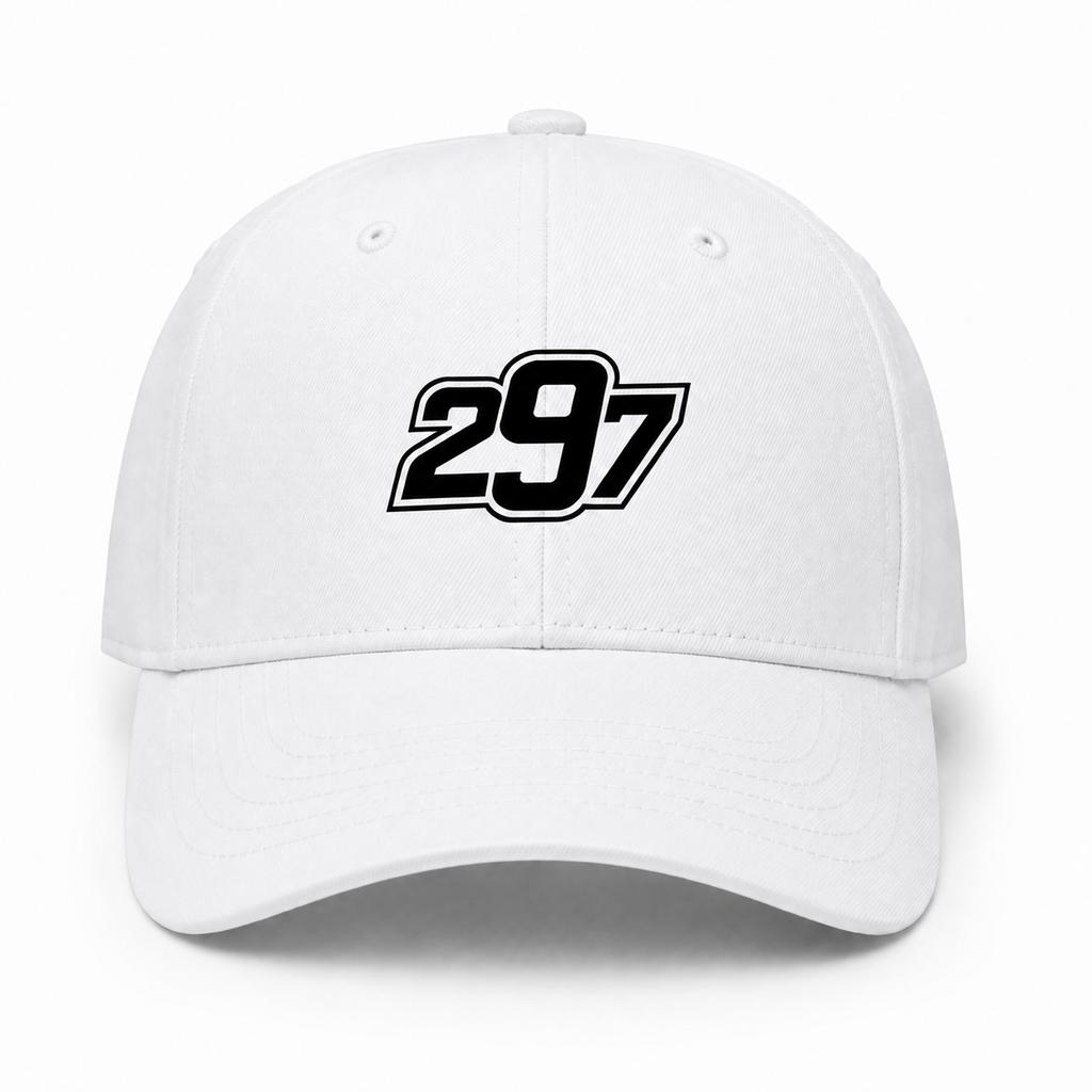 A white 297 Hat