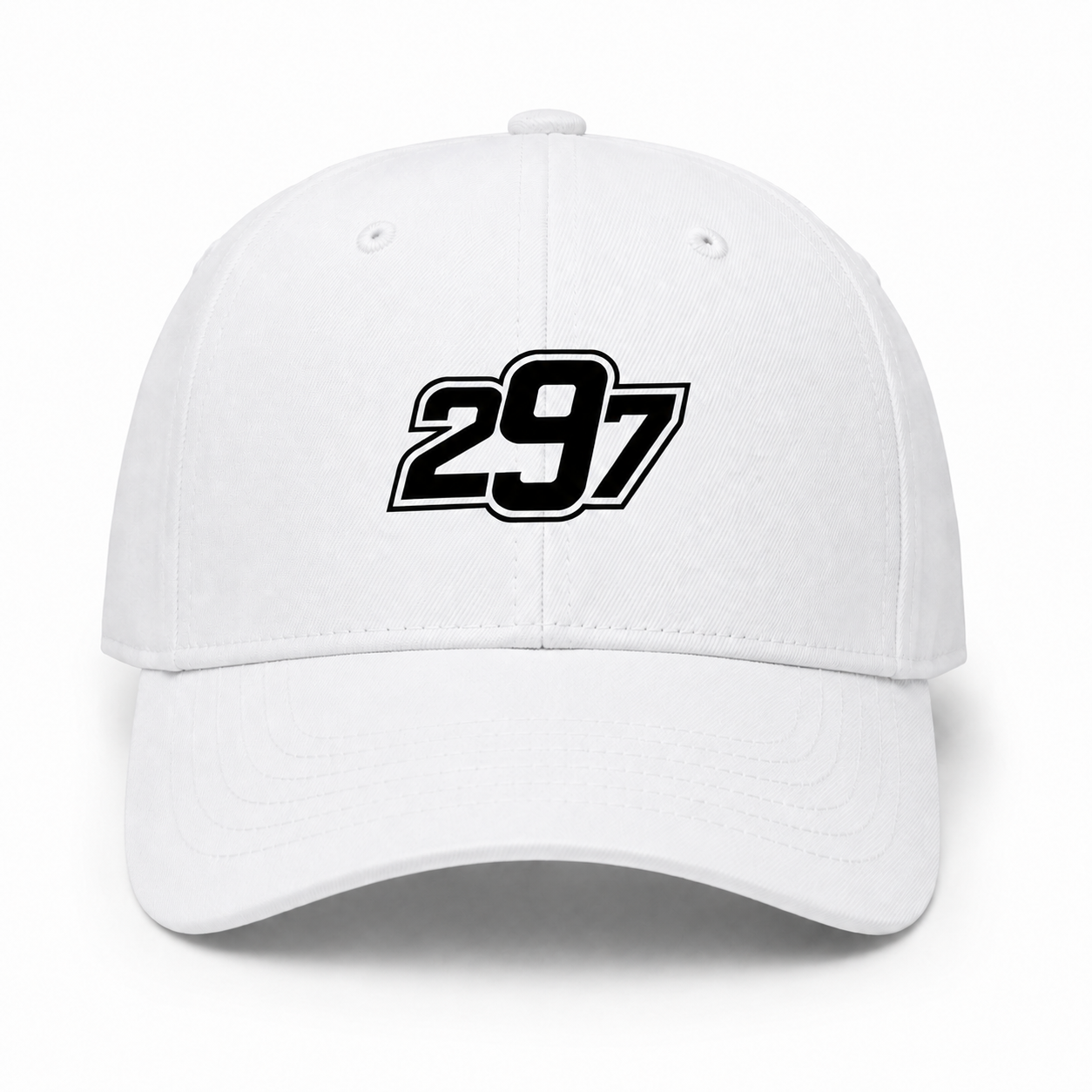 A white 297 Hat