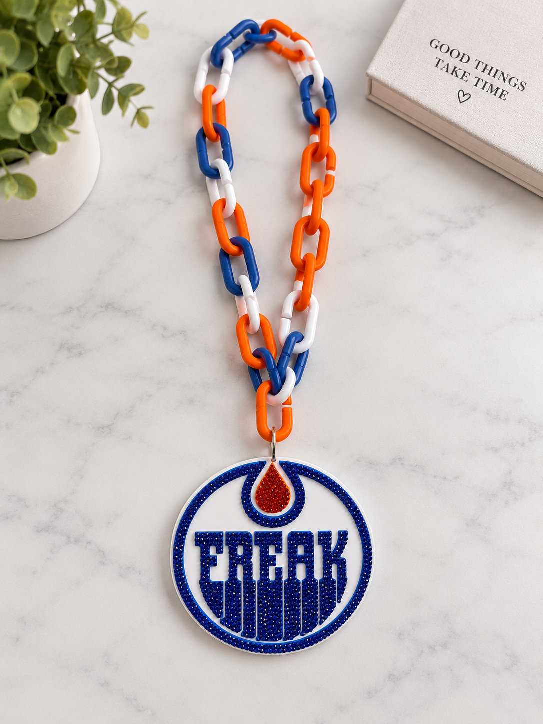 Oilfreak Rhinestone Medallion