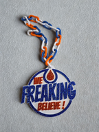 We FREAKING Believe Rhinestone Medallion