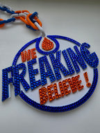 We FREAKING Believe Rhinestone Medallion